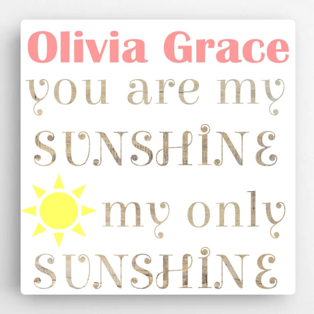 You Are My Sunshine Kid's Canvas